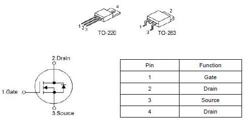安靖器,MOS管75NF75,80A/80V