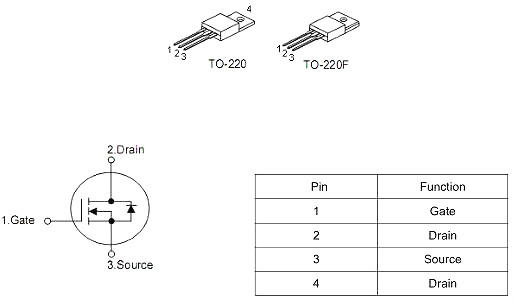 500V13AMOS管 KNX6450A材料