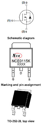 NCE0115K规格书,NCE0115K替换,NCE0115K封装