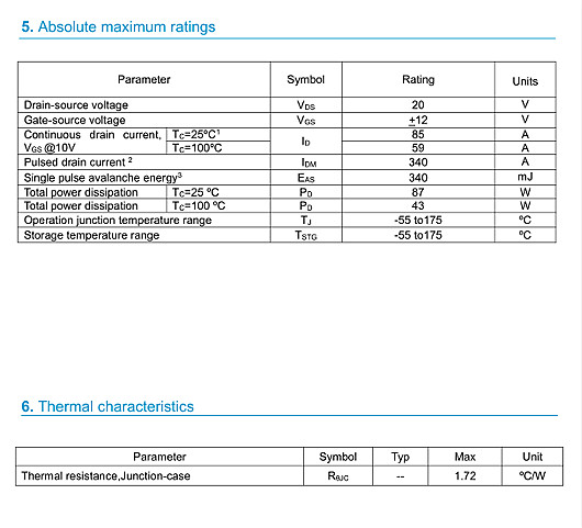 KNX3302A参数概况