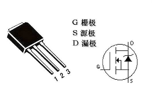 MOS管的黑白,范例与引脚