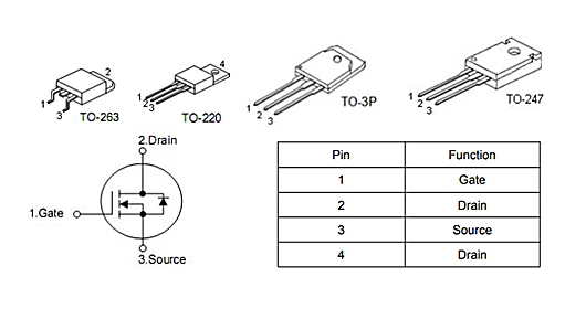 MOS管，60V130A，开关电源公用