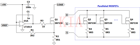 运算缩小器 MOSFET 电流负载