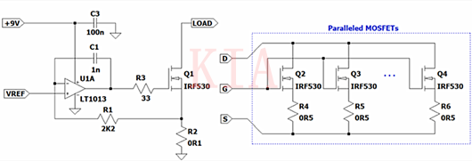 MOSFET 运算缩小器 电流负载