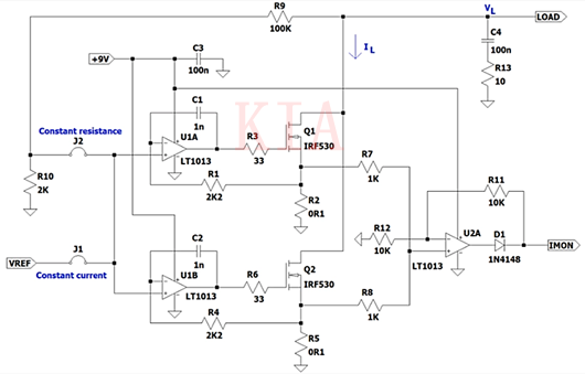 MOSFET 运算缩小器 电流负载