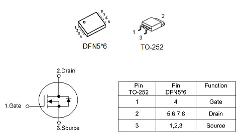 无刷机电选型40V80A KNX3404C TO-252 送样-KIA MOS管