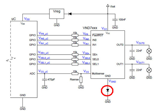 防反接 VCC GND 二极管