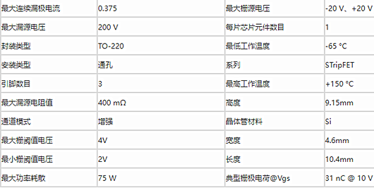irf630场效应管参数,代换