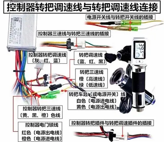 电动车节制器线路图,接线图