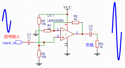 lm324运算缩小器,电路