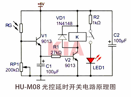 光控延时开关电路