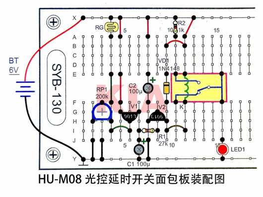 光控延时开关电路