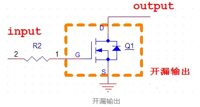 开漏输入,电路