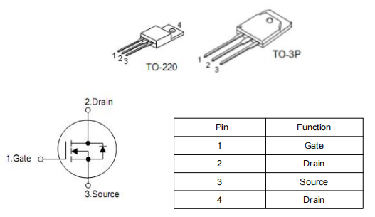 逆变器公用mos管​​,40a300v,​KNH9130A参数引脚图-KIA MOS管